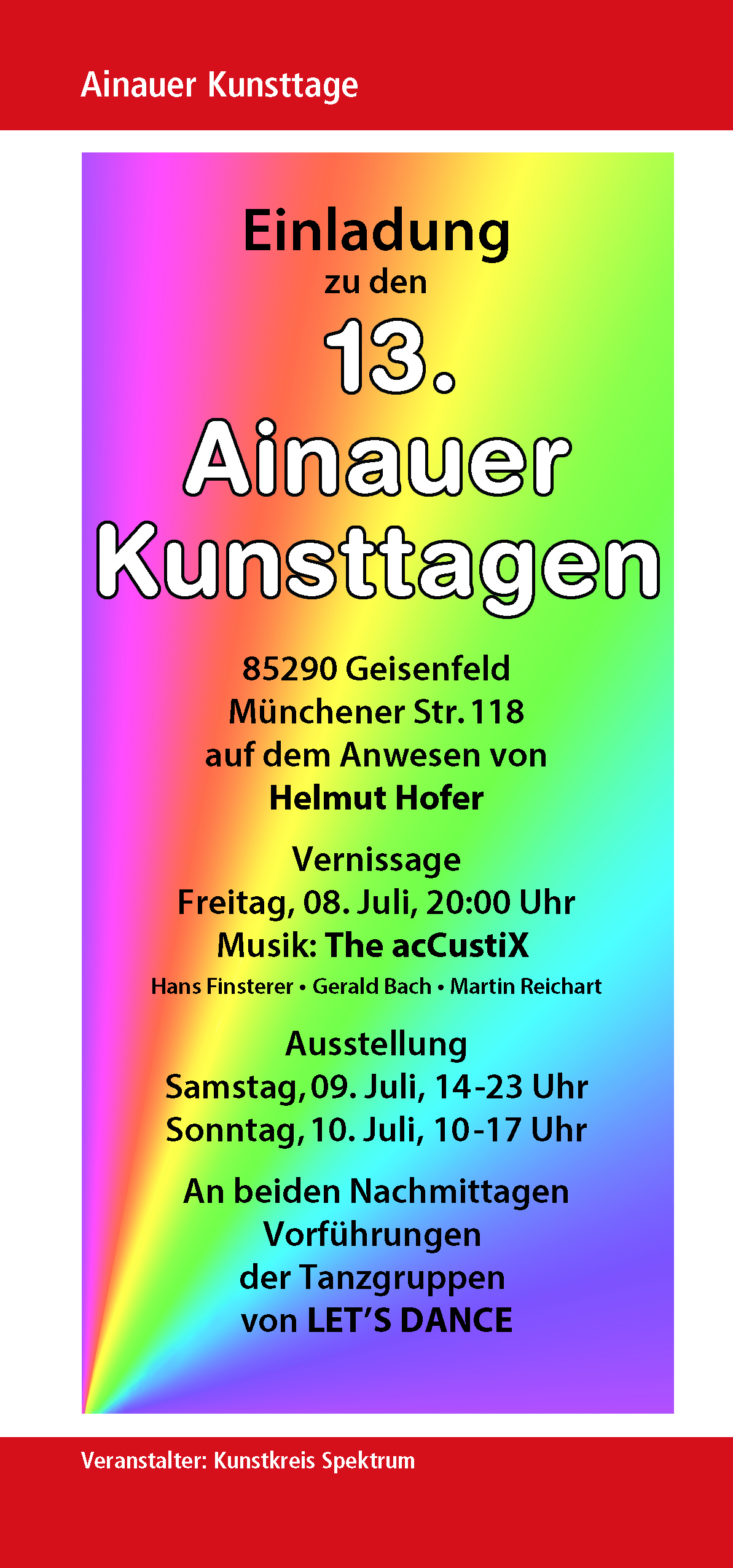 13. Ainauer Kunsttage