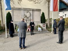 Vertreter gedenken am Volkstrauertag 2020