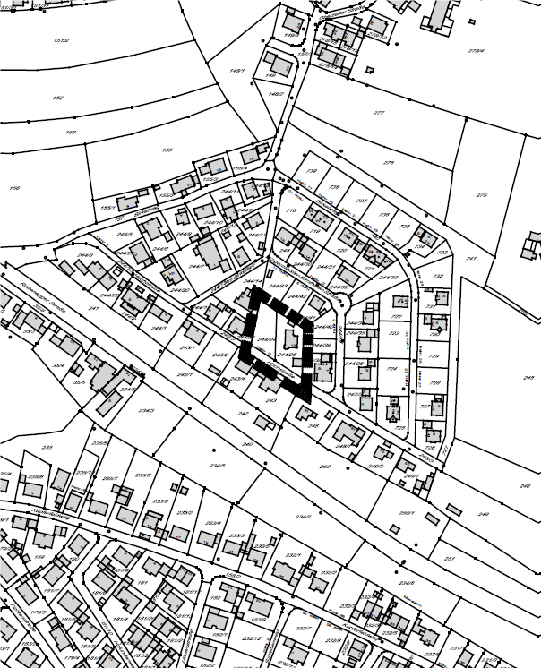 Geltungsbereich zur amtl. Bek. BPlan Nr. 35 - Birkenfeld I - Zell, 1. Änderung