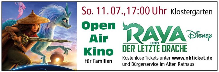 Raya und der letzte Drache - Kino Open Air 2021 - Themenlogo