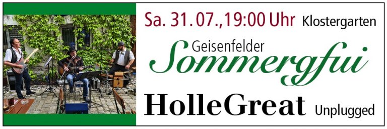 HolleGreat - Sommergfui 2021 Veranstaltungshinweis