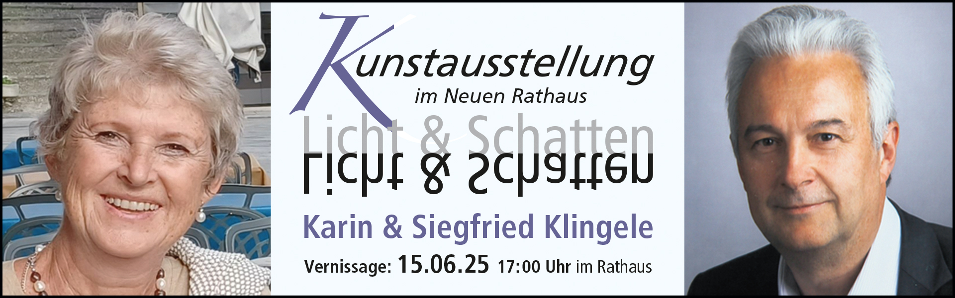 Banner Kunstausstellung Klingele