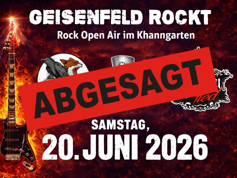 Geisenfeld rockt abgesagt