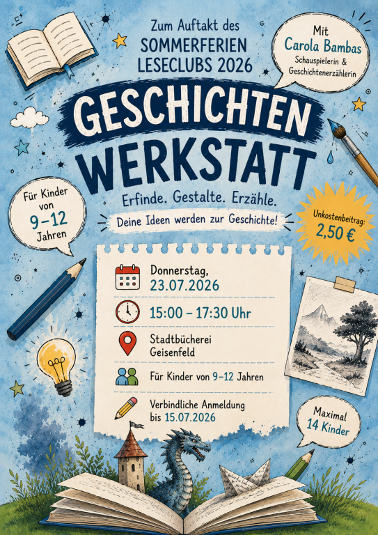 Geschichtenwerkstatt Flyer Geschichtenwerkstatt Flyer