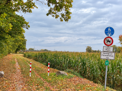 Radweg zwischen Engelbrechtmünster und Ilmendorf gesperrt