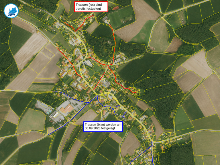 Trassensondierung in Rottenegg am 8. und 10. September